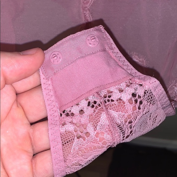 LaSenza Sexy Like-New Pink Lacy Bodysuit with Padded Cups. Perfectly versatile! - Picture 4 of 7